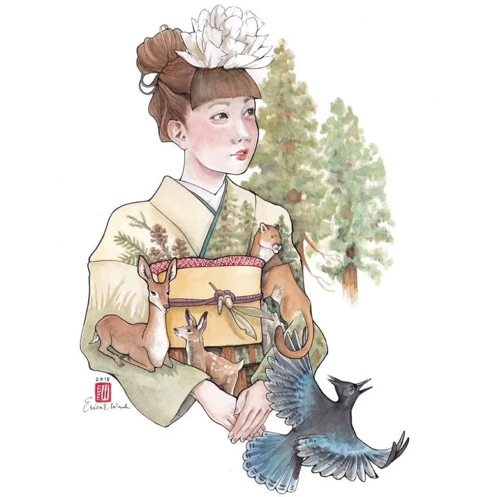 erica-ward-quand-tokyo-devient-aquarelle-et-encre-25