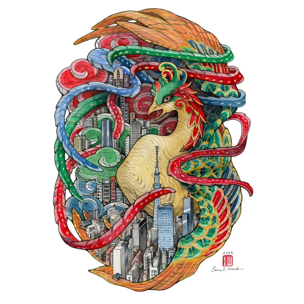 erica-ward-quand-tokyo-devient-aquarelle-et-encre-7