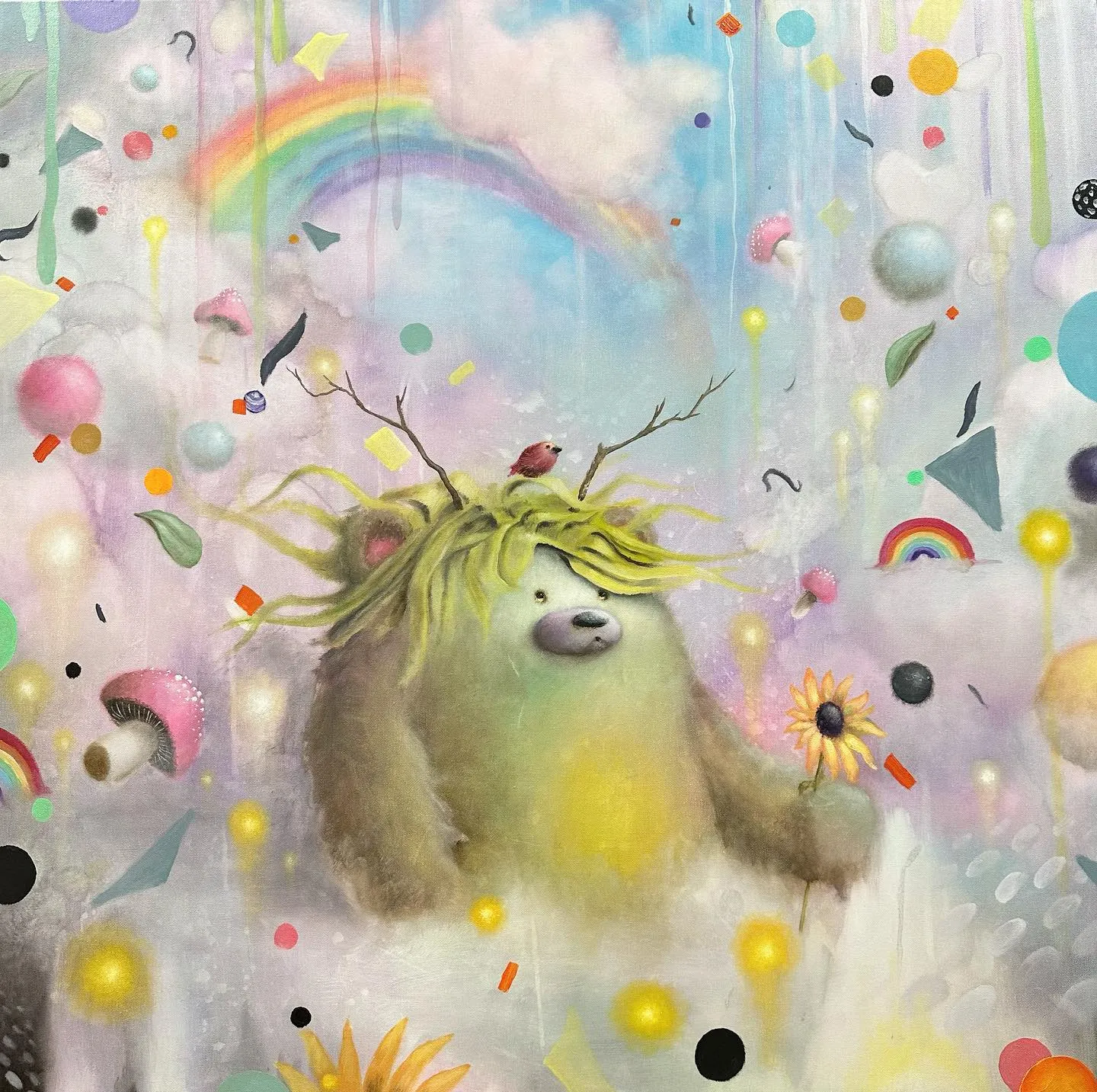 scott-mills-peintre-pop-surrealiste-qui-fait-dialoguer-animaux-plantes-et-cosmos-9