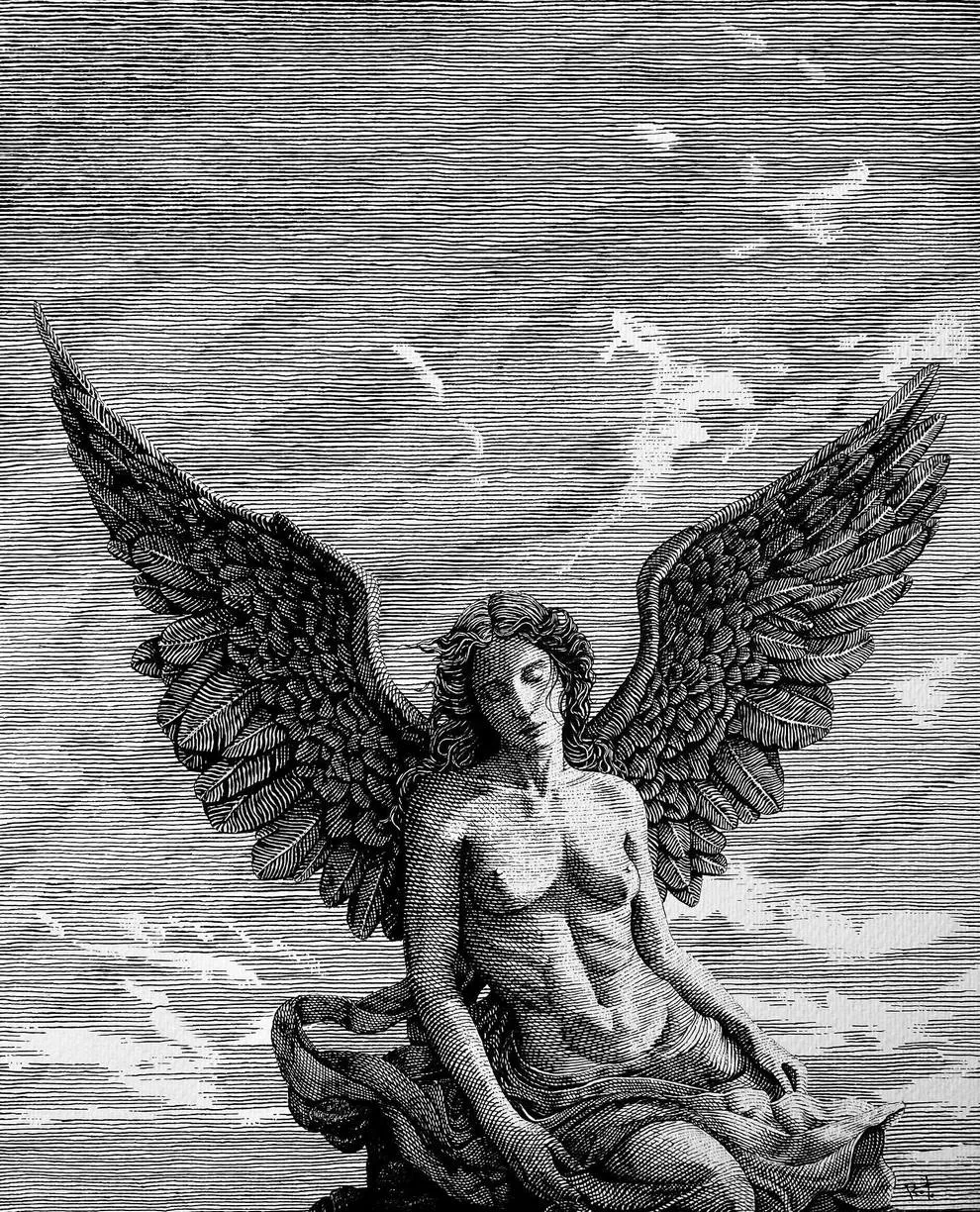 dessin dotwork rostislaw tsarenko encre noire 13