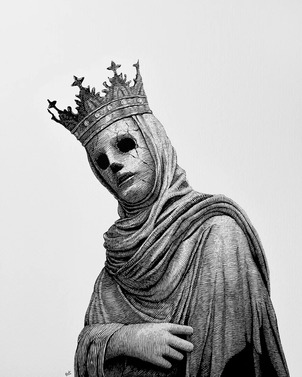 dessin dotwork rostislaw tsarenko encre noire 16