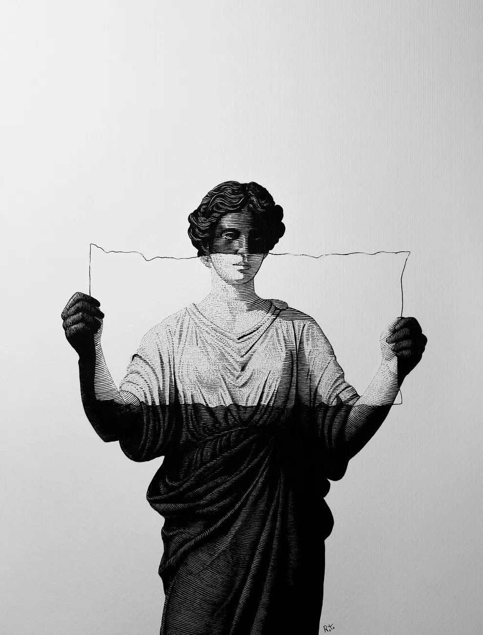 dessin dotwork rostislaw tsarenko encre noire 18