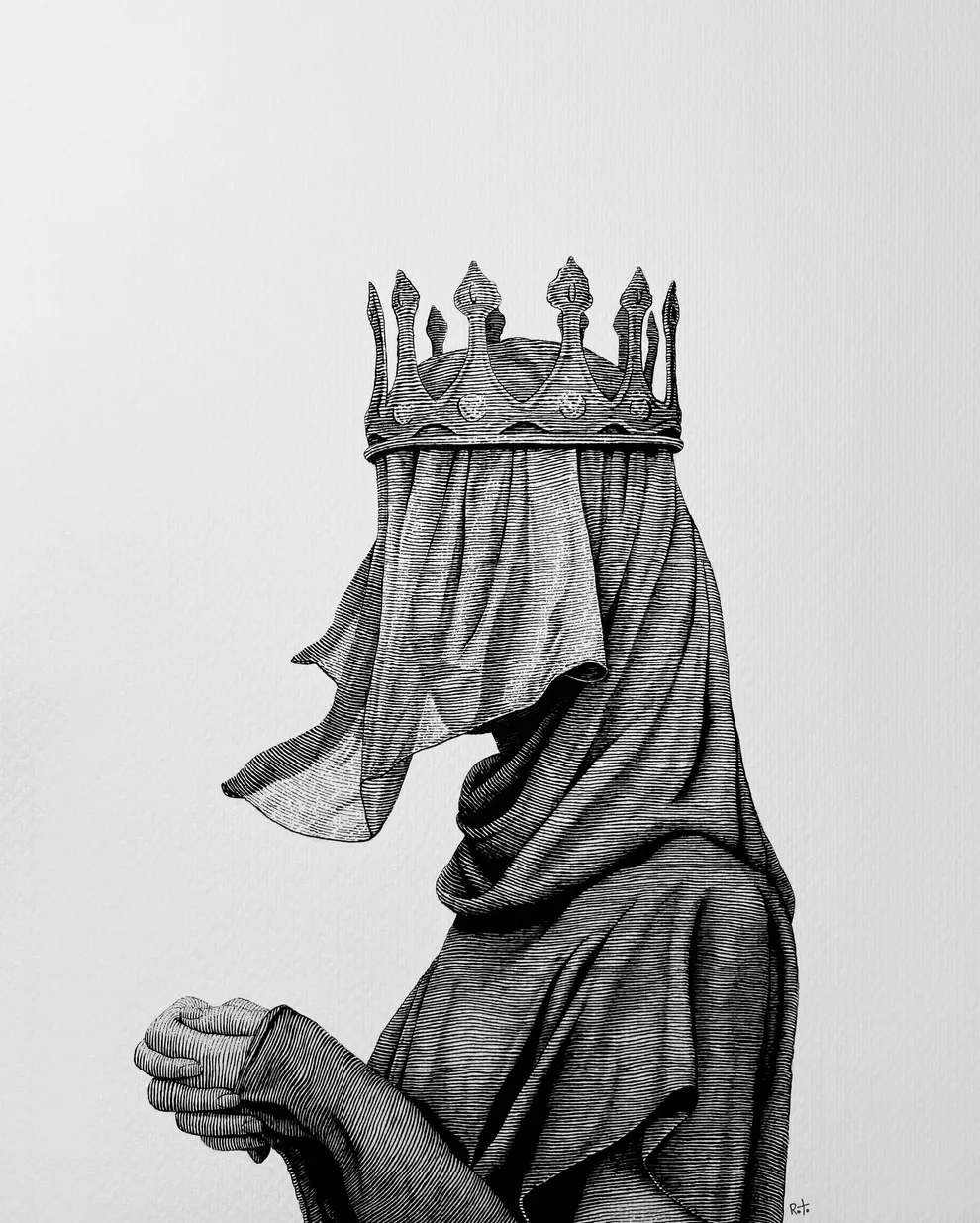 dessin dotwork rostislaw tsarenko encre noire 20