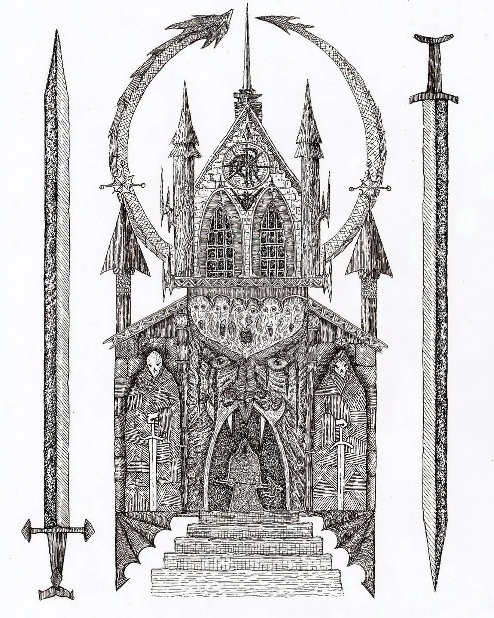 illustration medievale averjan m gravestench art reinvente le folklore europeen en gravures dencre tres tres peu rassurantes 10