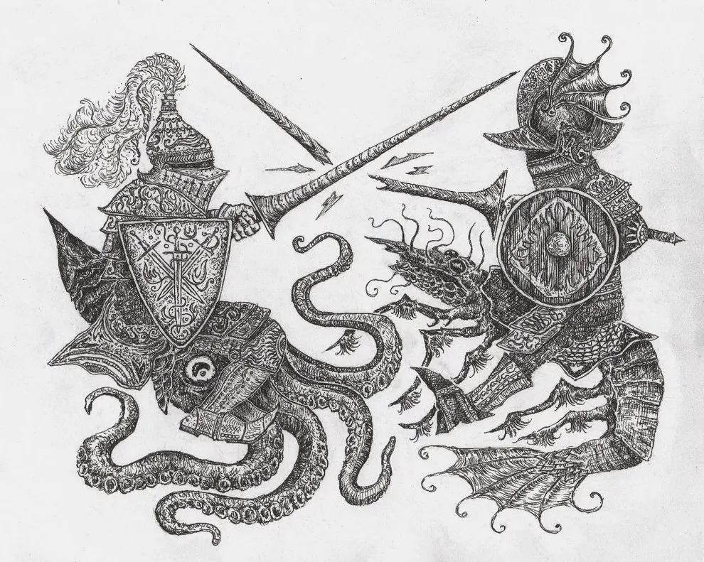 illustration medievale averjan m gravestench art reinvente le folklore europeen en gravures dencre tres tres peu rassurantes 16