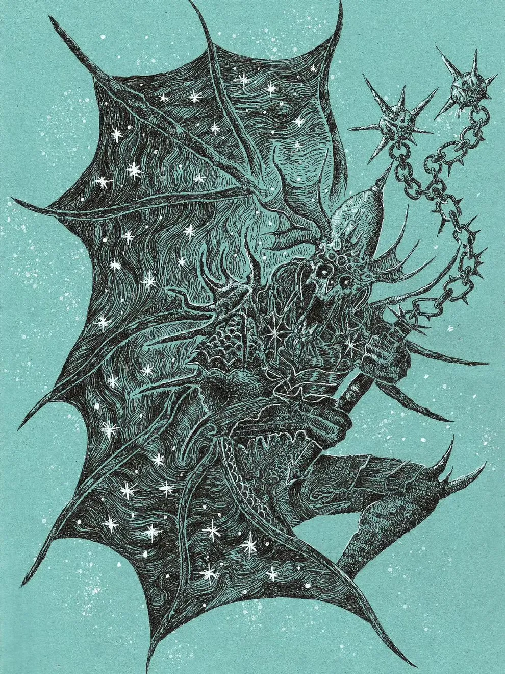 illustration medievale averjan m gravestench art reinvente le folklore europeen en gravures dencre tres tres peu rassurantes 17