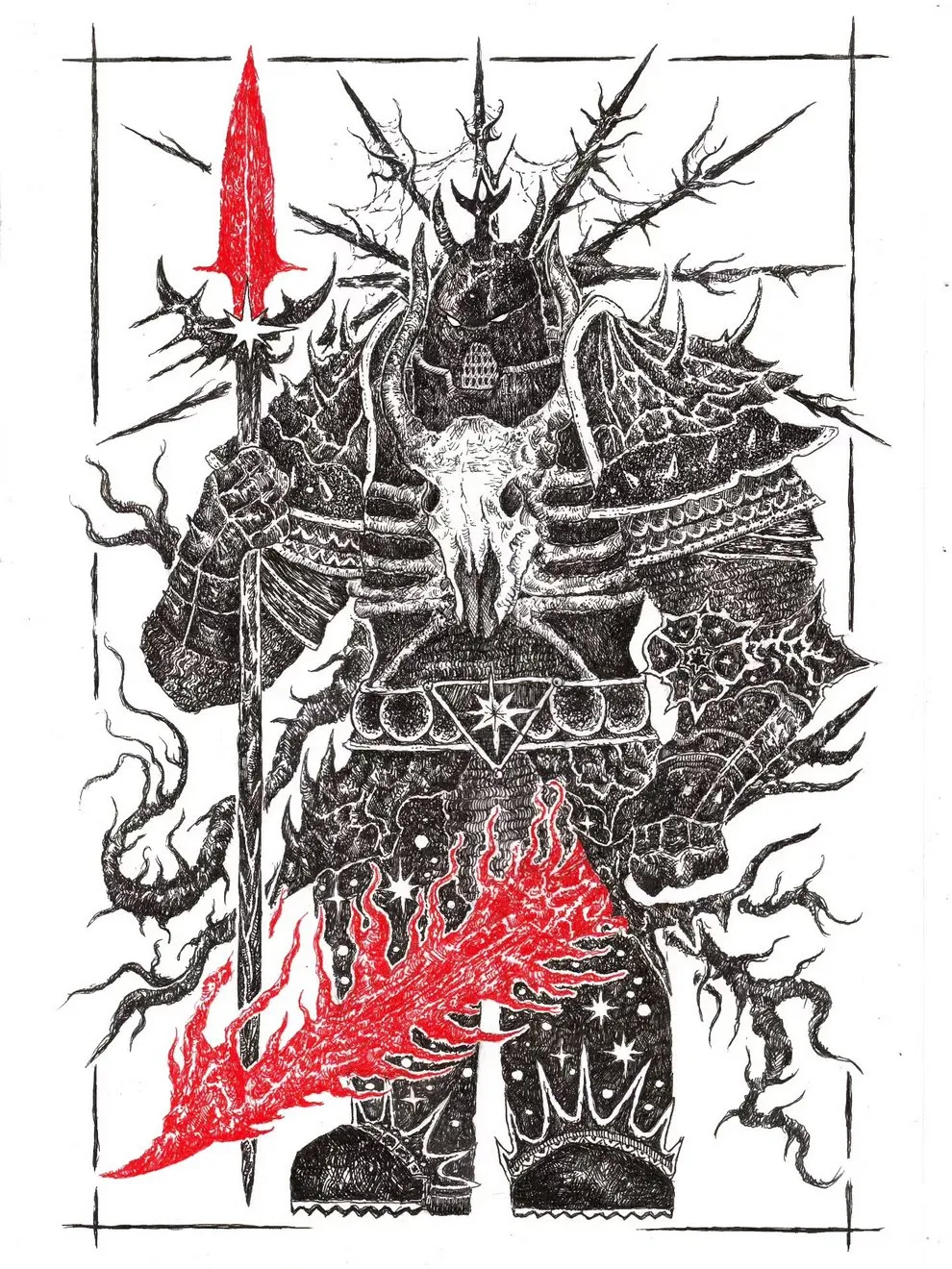 illustration medievale averjan m gravestench art reinvente le folklore europeen en gravures dencre tres tres peu rassurantes 6