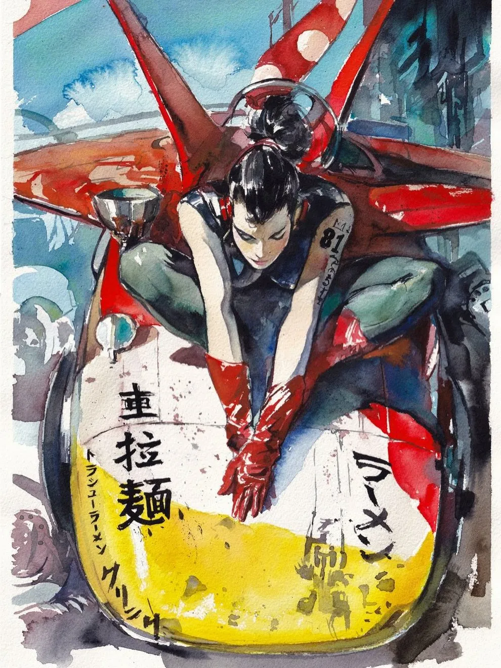 quand laquarelle japonaise convoque les super heros le yokai pop d ito 17 quand laquarelle japonaise convoque les super heros le yokai pop d ito 17