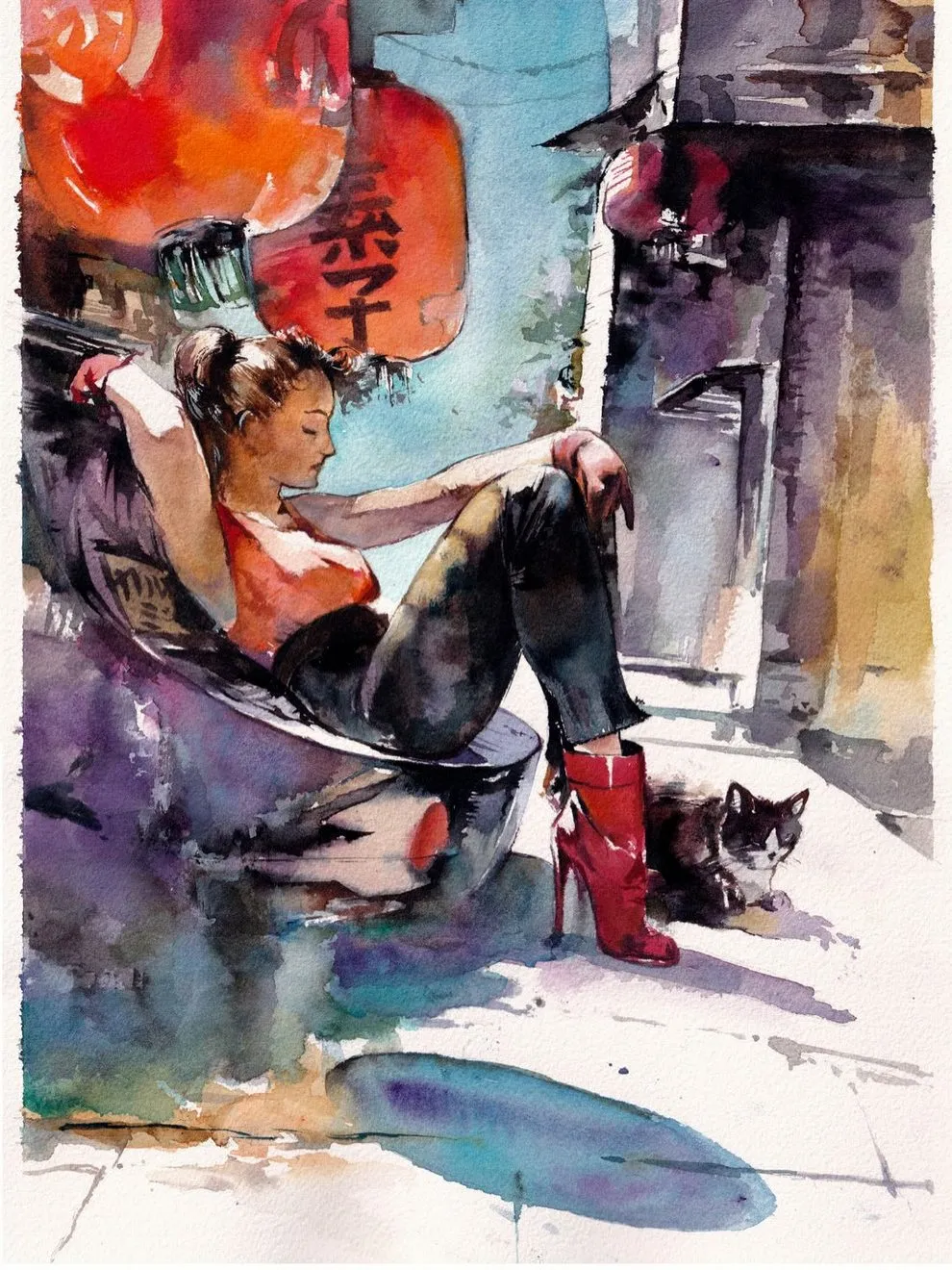 quand laquarelle japonaise convoque les super heros le yokai pop d ito 23 quand laquarelle japonaise convoque les super heros le yokai pop d ito 23